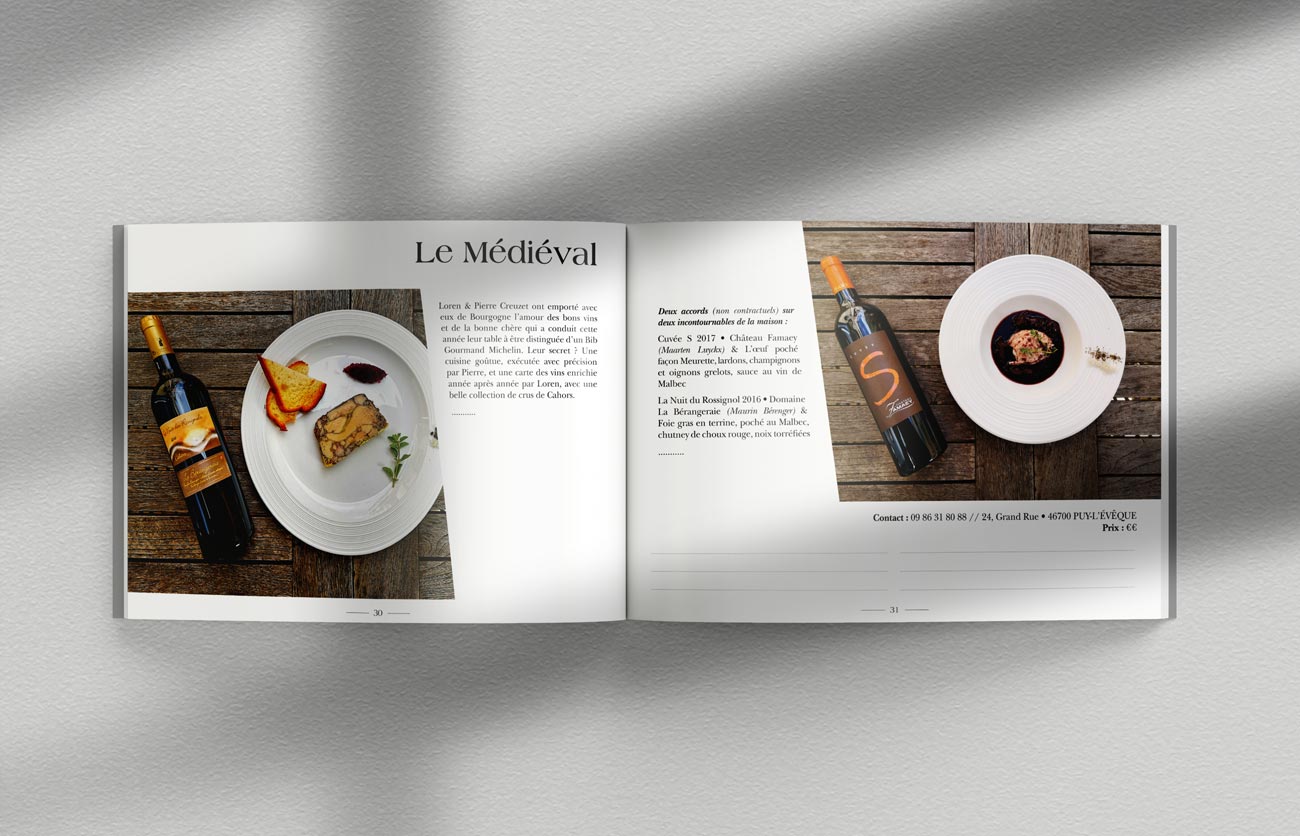 Cahors, Vignoble Restaurant - Stéphane Parpand infographiste Bordeaux - sparpand.com