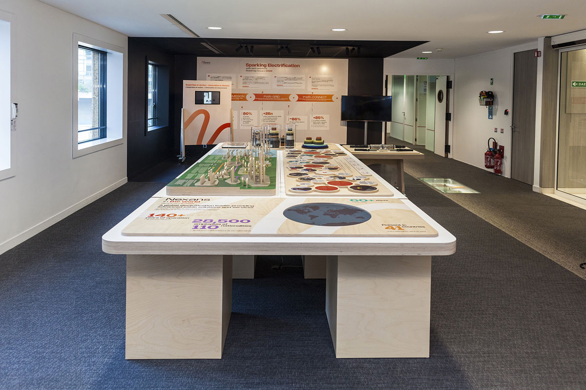 Showroom Nexans - Stéphane Parpand infographiste Bordeaux - sparpand.com