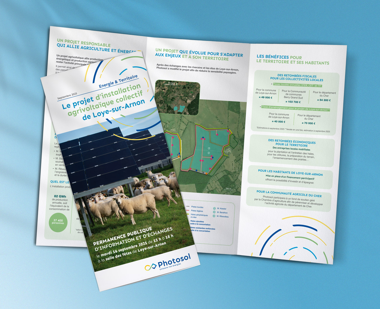 Fiches / dépliants projets d&rsquo;installation agrivoltaïques Photosol